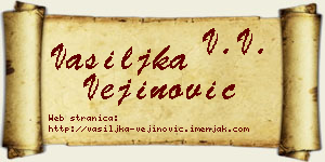 Vasiljka Vejinović vizit kartica